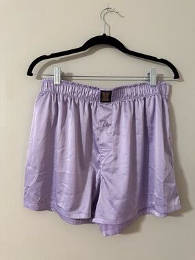 Savage X Fenty Satin Boxers Lavender L